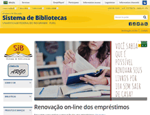 Tablet Screenshot of biblioteca.furg.br