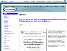 Tablet Screenshot of cenpre.furg.br