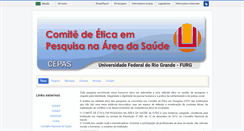 Desktop Screenshot of cepas.furg.br