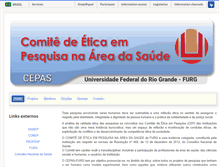 Tablet Screenshot of cepas.furg.br