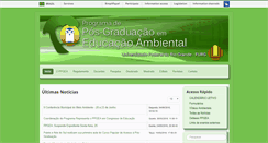 Desktop Screenshot of educacaoambiental.furg.br