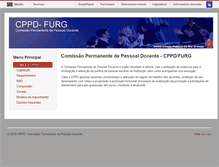Tablet Screenshot of cppd.furg.br