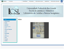 Tablet Screenshot of lcsi.furg.br