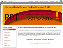 Tablet Screenshot of pdi.furg.br