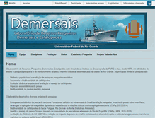 Tablet Screenshot of demersais.furg.br