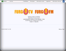 Tablet Screenshot of furgtv.furg.br