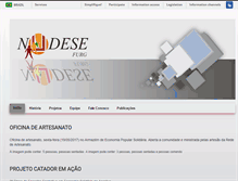 Tablet Screenshot of nudese.furg.br